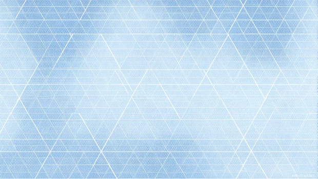 Light blue geometric wallpaper with subtle gradient triangles and fine line grid overlay for gentle texture.
