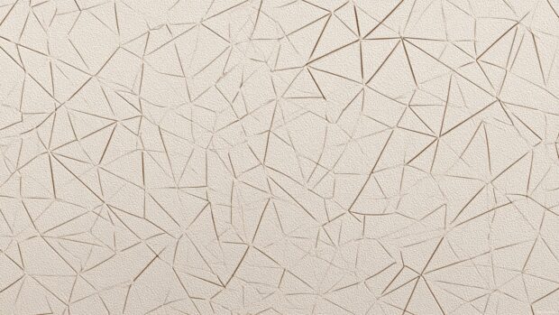 Minimalist geometric wallpaper displaying thin line polygon pattern on muted beige canvas for clean look.