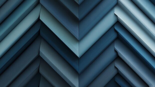 Modern geometric wallpaper showing sleek chevron lines in gradient shades of teal and gray.
