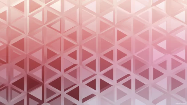 Pink geometric gradient wallpaper featuring soft color transitions within interlocking diamond shapes across frame.