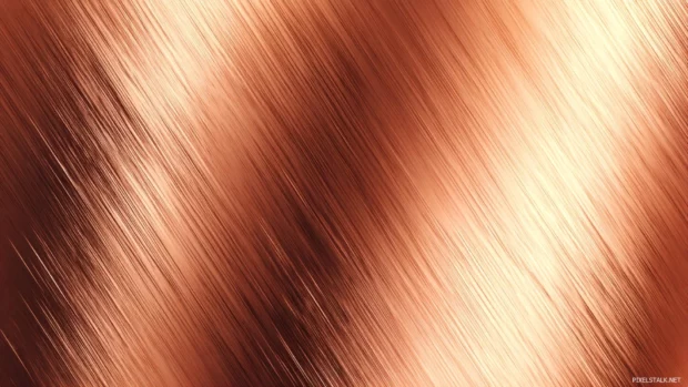 Polished copper panels creating a modern Luxury wall texture with clean lines and smooth gradients.