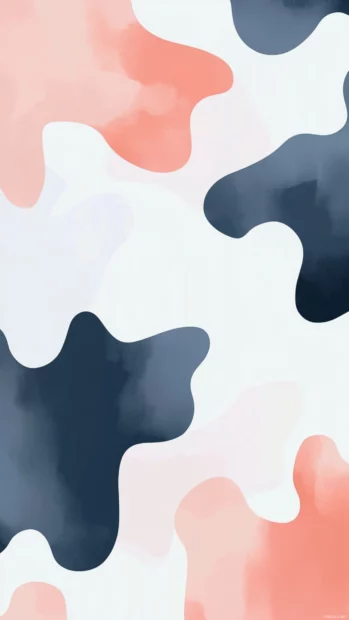 Shape a soft and elegant lock screen using playful cow spots pattern mixed with fading gradients.