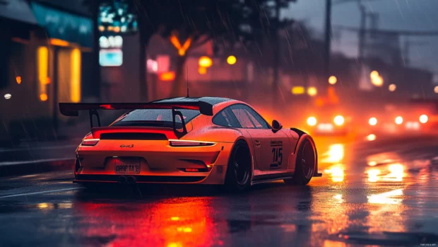 Stunning Porsche 911 gt3 rs wallpaper capturing racing spirit and speed perfection.