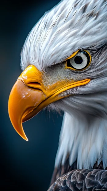The bold spirit of the wilderness is reflected in this Eagle close up.