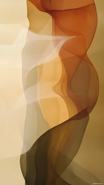 Vertical abstract composition in Earth tone shades, clean and gentle.