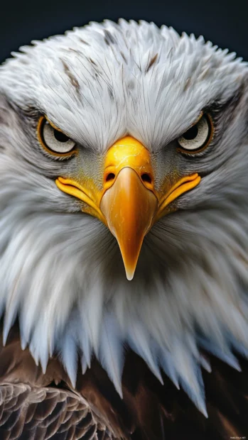 With focused eyes, a Cool Eagle prepares to strike from above.