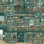 A library wallpaper collection revealing various sections, from reading rooms to study zones, perfect for a dynamic desktop experience