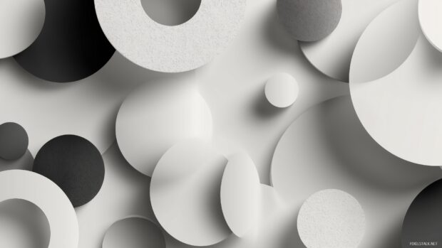 Abstract backgrounds for desktop, A blend of geometric shapes in monochrome shades creating a modern art feel.