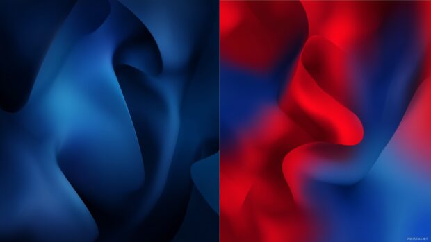Abstract blue and red backgrounds, A captivating blend of fluid shapes in deep blue and bright red creating visual intrigue.