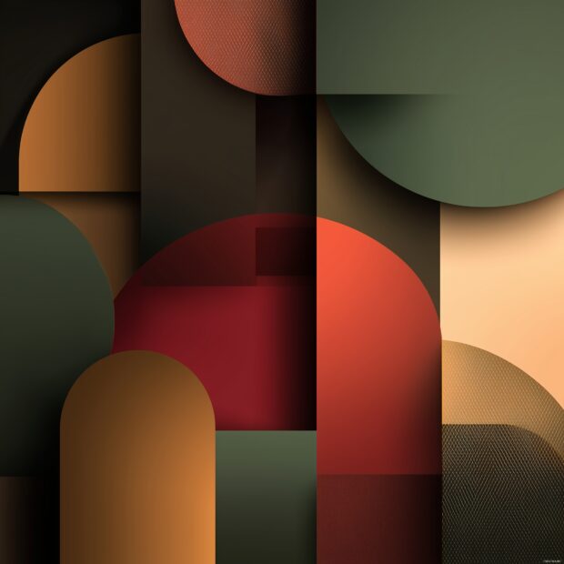 Abstract iPad backgrounds, Bold geometric patterns contrasting with smooth gradients.