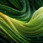 Abstract green wallpapers hd with dynamic swirls and patterns