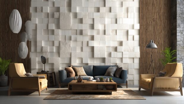 Aesthetic 3d brick wallpapers with an artistic touch.