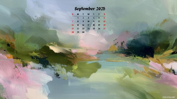 Aesthetic September 2025 Desktop Calendar Wallpapers (3).