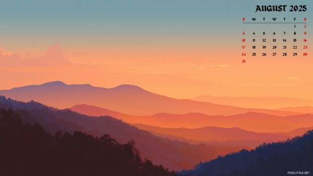 August 2025 Calendar Desktop Wallpaper HD free download (1).