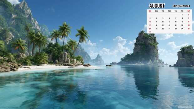 August 2025 Calendar Desktop Wallpaper HD free download (10).