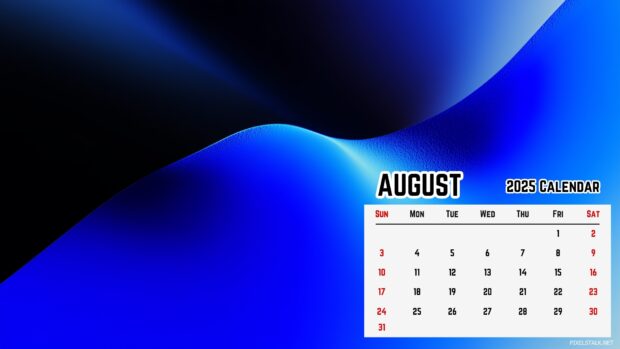 August 2025 Calendar HD Wallpaper (3).