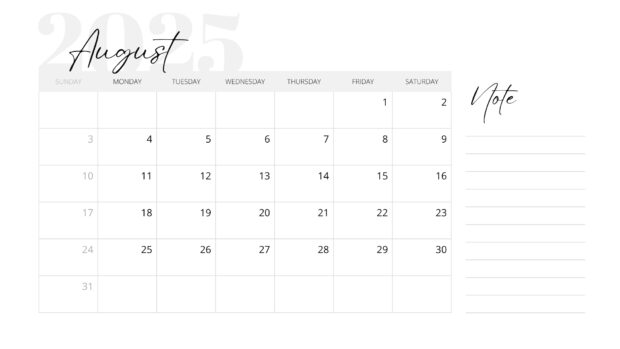 August 2025 Calendar PC Background (4).