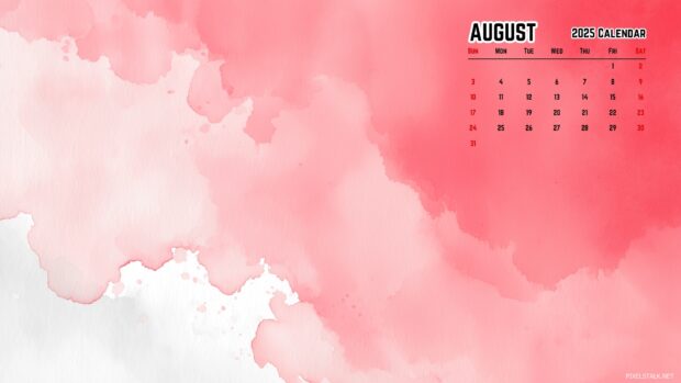 August 2025 Calendar Wallpaper HD for Desktop (4).