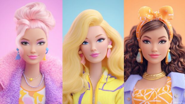 Barbie backgrounds for desktop that highlight iconic characters and styles.