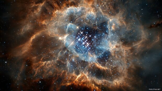Beautiful Hubble telescope wallpapers hd featuring dramatic supernova explosions and colorful stars.