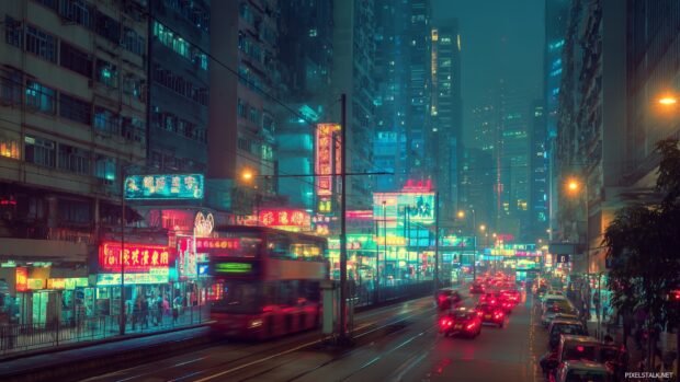 Beautiful awesome wallpaper desktop hd that captures the essence of a bustling city.