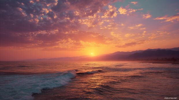 Beautiful sunset views for background hd free download high resolution.