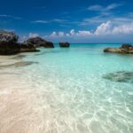 Best laptop wallpapers depicting a serene beach with crystal cle