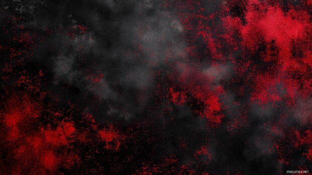 Black and red aesthetic backgrounds, A textured canvas rich with black tones interspersed with bursts of radiant red highlights.