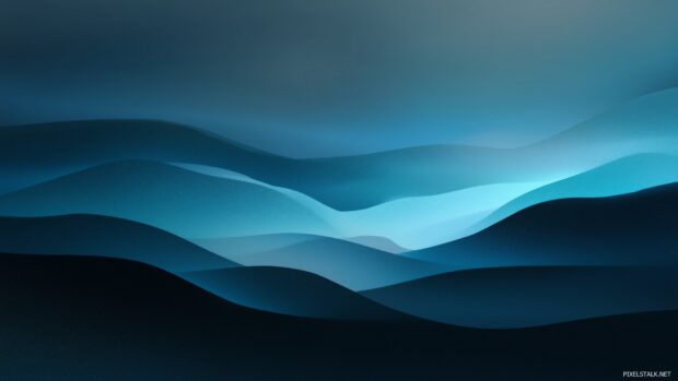 Blue and black gradient backgrounds blending smoothly for a tranquil effect.