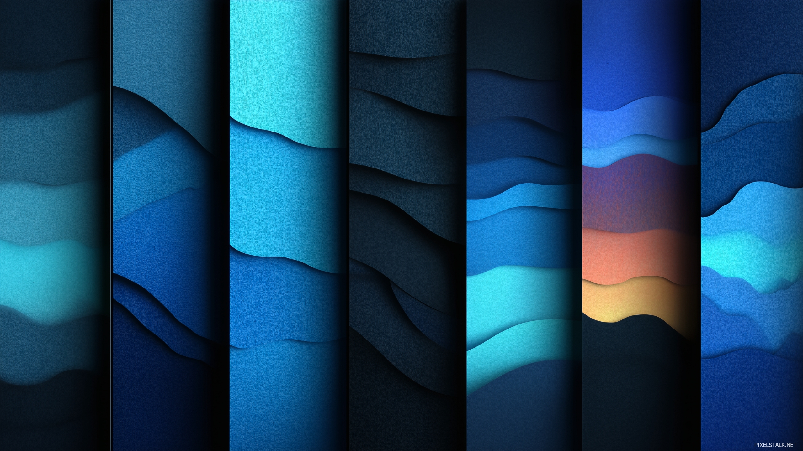 Blue and black gradient backgrounds inspired by abstract art mov.