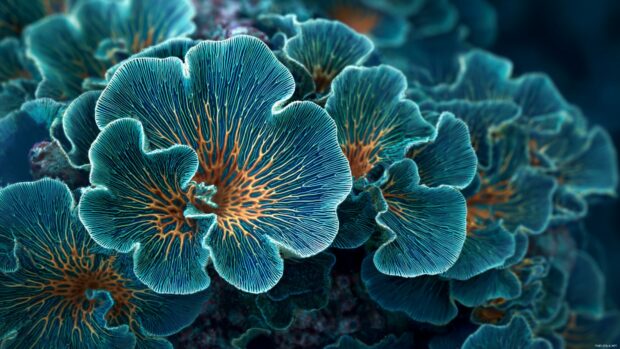 Breathtaking Underwater Wallpaper 4K focused on intricate coral patterns.