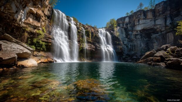 Breathtaking waterfall images in HD, perfect for desktop enhancements.