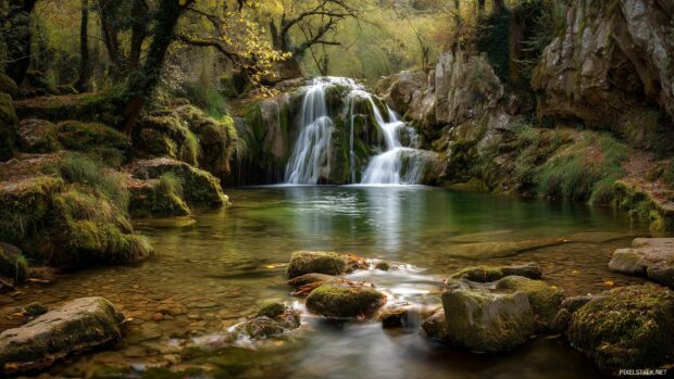 Charming waterfall images in high definition, evoking peace and tranquility.