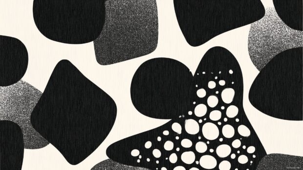 Chic black patterns, Artistic black design with abstract shapes and a modern twist, enhancing contemporary décor.