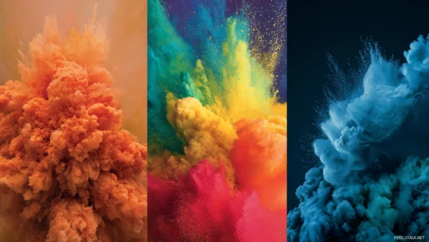 Colorful backgrounds for PC featuring a vibrant explosion of colors inspired by nature, bringing joy to your screen.