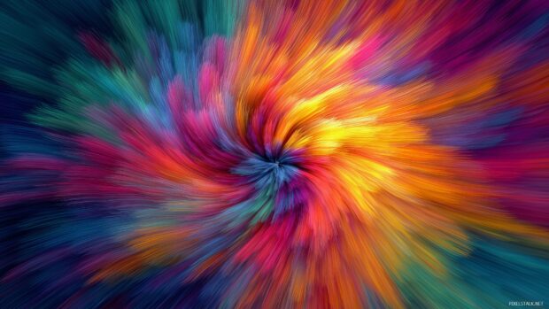 Colorful computer backgrounds hd, A lively abstract swirl of colors radiating energy and creativity.