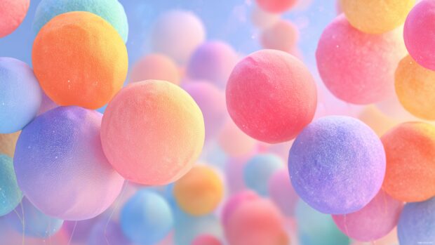 Colorful desktop sky backgrounds inspired by a summer carnival with balloons.