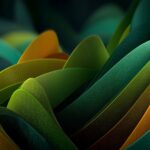 Contemporary abstract green wallpapers hd emphasizing geometric