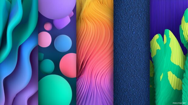Cool 3D backgrounds featuring vibrant colors and abstract patterns.