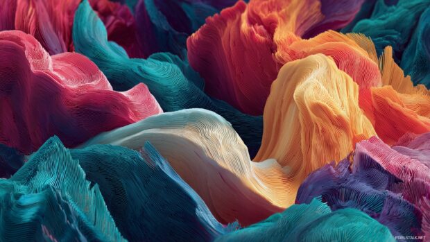 Cool abstract 3D backgrounds bursting with color and depth.