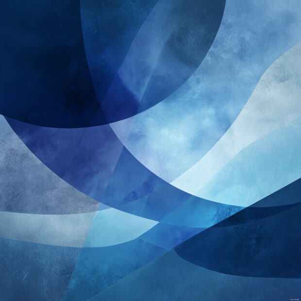 Cool iPad backgrounds, A serene blend of deep blues and soft whites with abstract shapes.