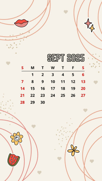 Elegant September 2025 Calendar Wallpapers for Mobile Devices (4).