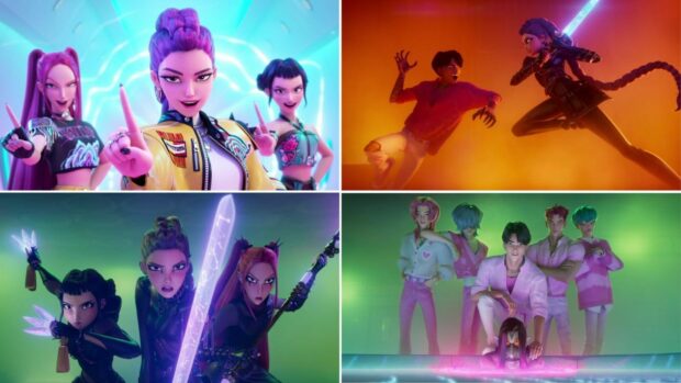 Epic Montage of KPop Demon Hunters Battles.
