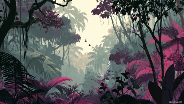Exotic jungle desktop backgrounds evoking a sense of adventure and discovery.