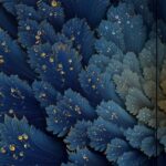 HD black and blue backgrounds with intricate fractal designs