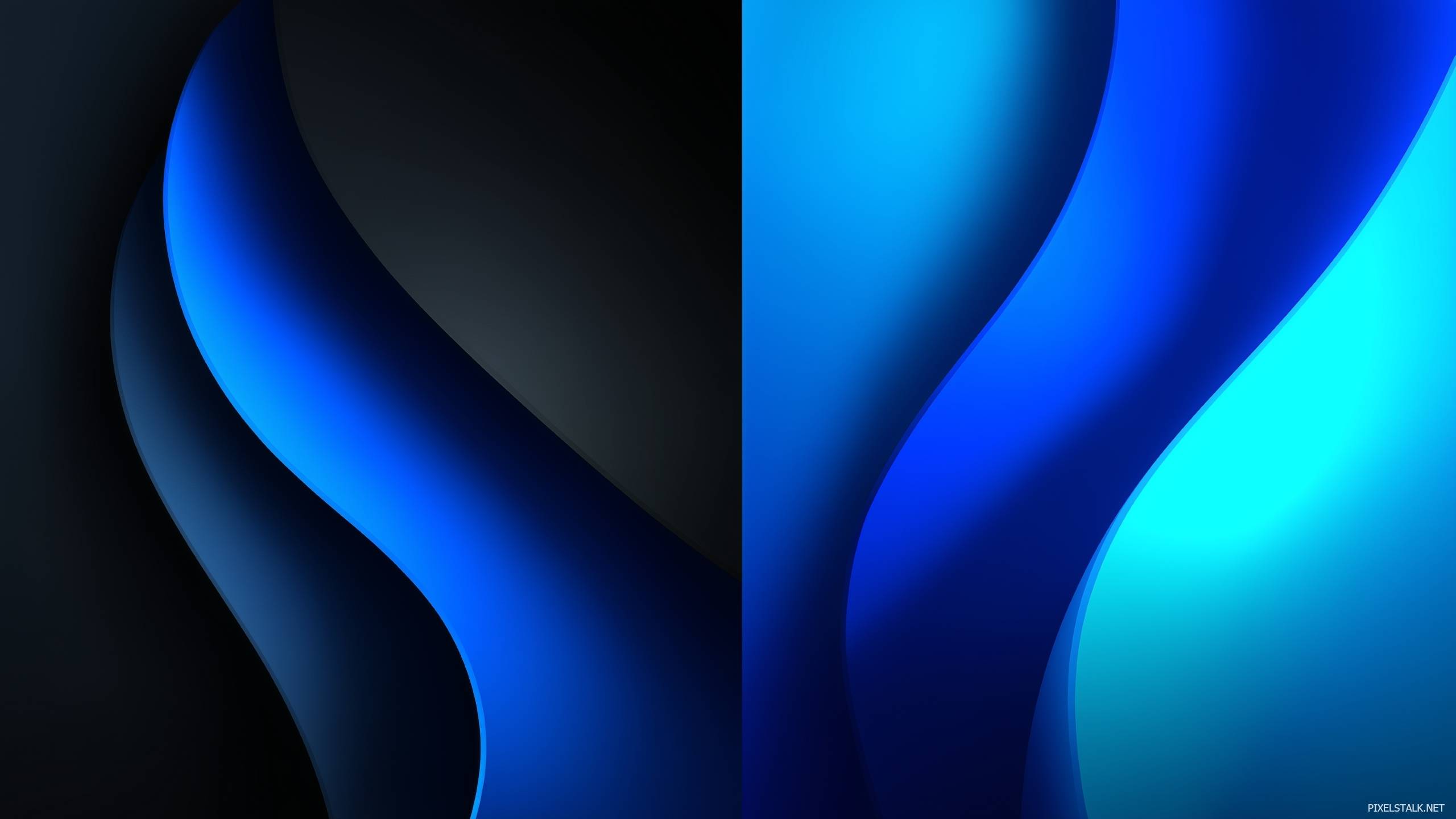HD black and blue backgrounds with smooth gradient transitions.