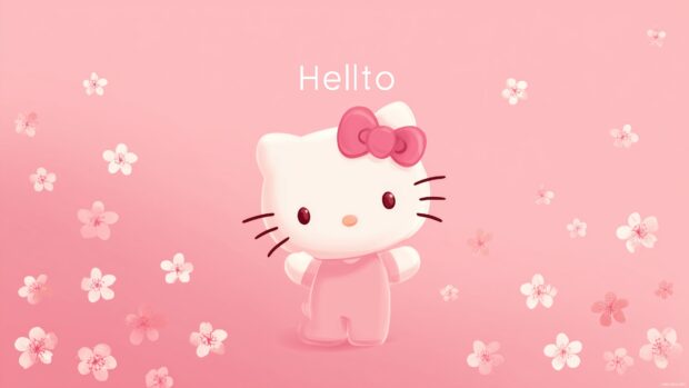High resolution Hello Kitty backgrounds perfect for a cheerful desktop environment.