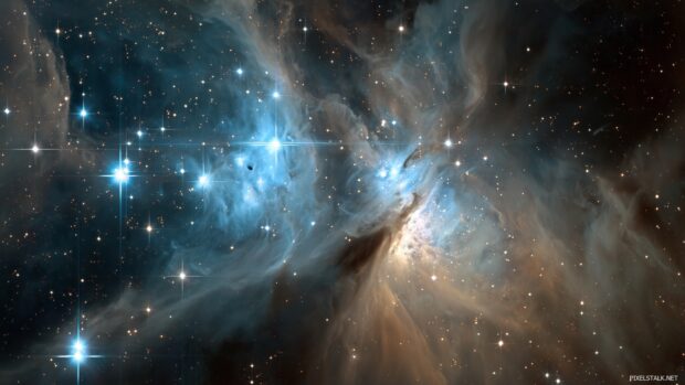 High resolution Hubble telescope wallpapers hd capturing the beauty of star clusters in deep space.