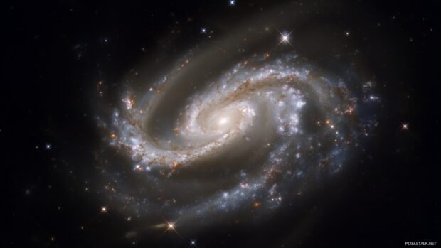 Hubble telescope wallpapers hd for desktop encapsulating the magic of swirling galaxies and bright stars.