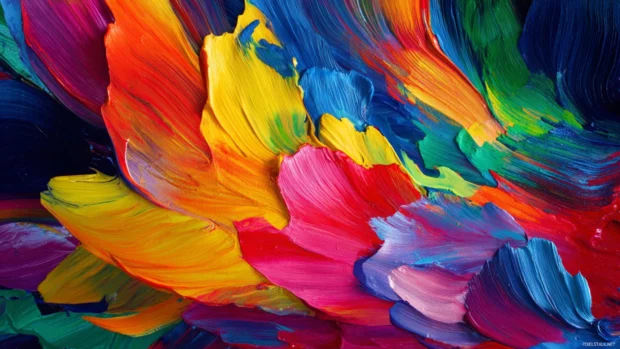 Immerse yourself in colorful abstract art with 4K HD wallpapers free for desktops, adding a contemporary touch to your digital environment.
